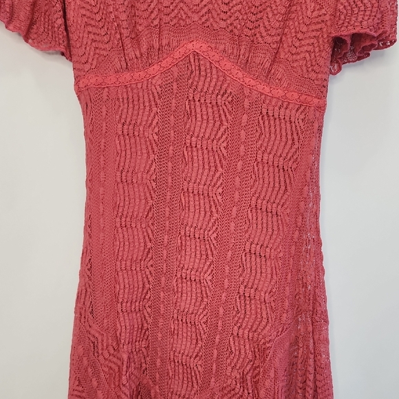 Rabbit Rabbit Rabbit Pink Lace Dress Size 4 - Picture 3 of 11